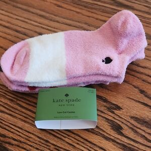 Kate Spade 3 Pack Low Cut Cozy Socks NWT